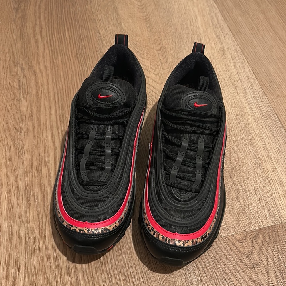 New Nike Air Max 97 Leopard Pack Black Sneakers